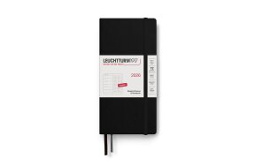 LEUCHTTURM WEEKLY PLANNER 2026 & NB WALLET HC 12 MONTHS DOTTED BLACK 372877